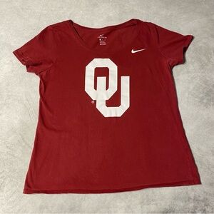 Nike Women’s Oklahoma Sooners Dri Blend Scoop Jersey Shirt Sz Medium Football